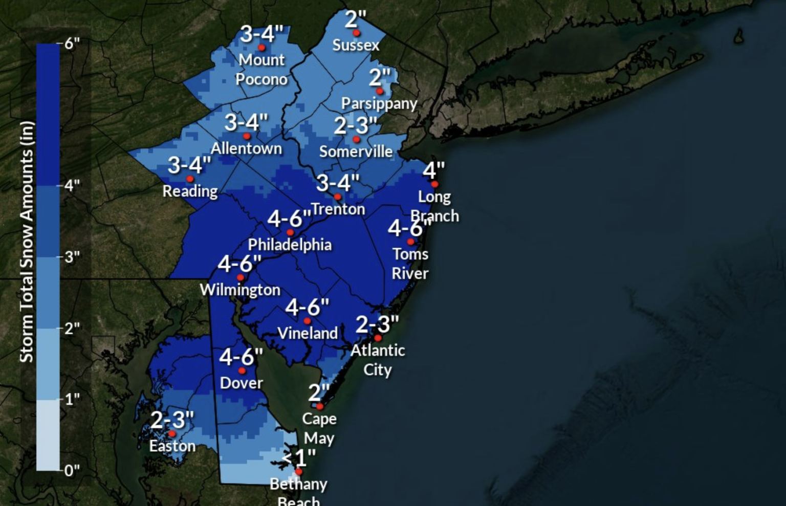 Snow Totals Friday Could Vary By Town; Winter Storm Warning Issued For ...